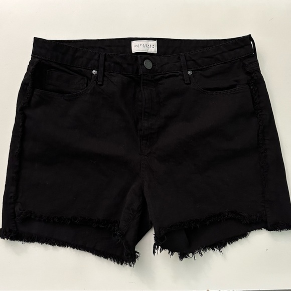 Parker Smith High Rise Black Denim Shorts - Picture 3 of 10